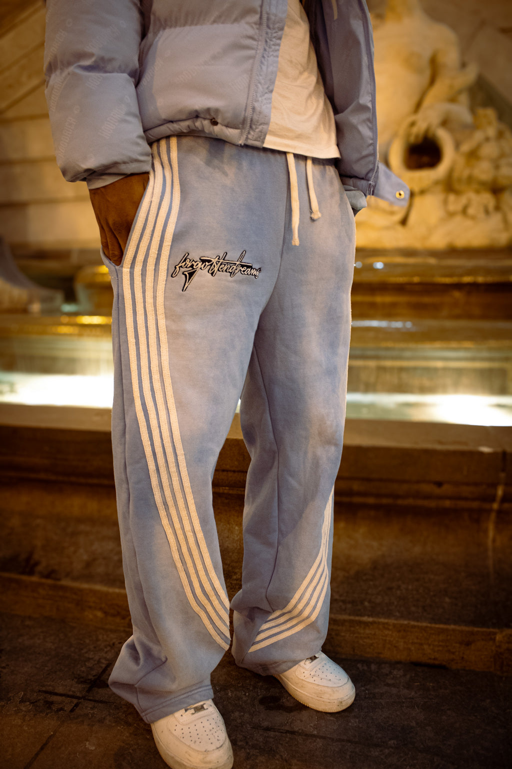 Blue Striped Sweatpants - ForgottenDreams