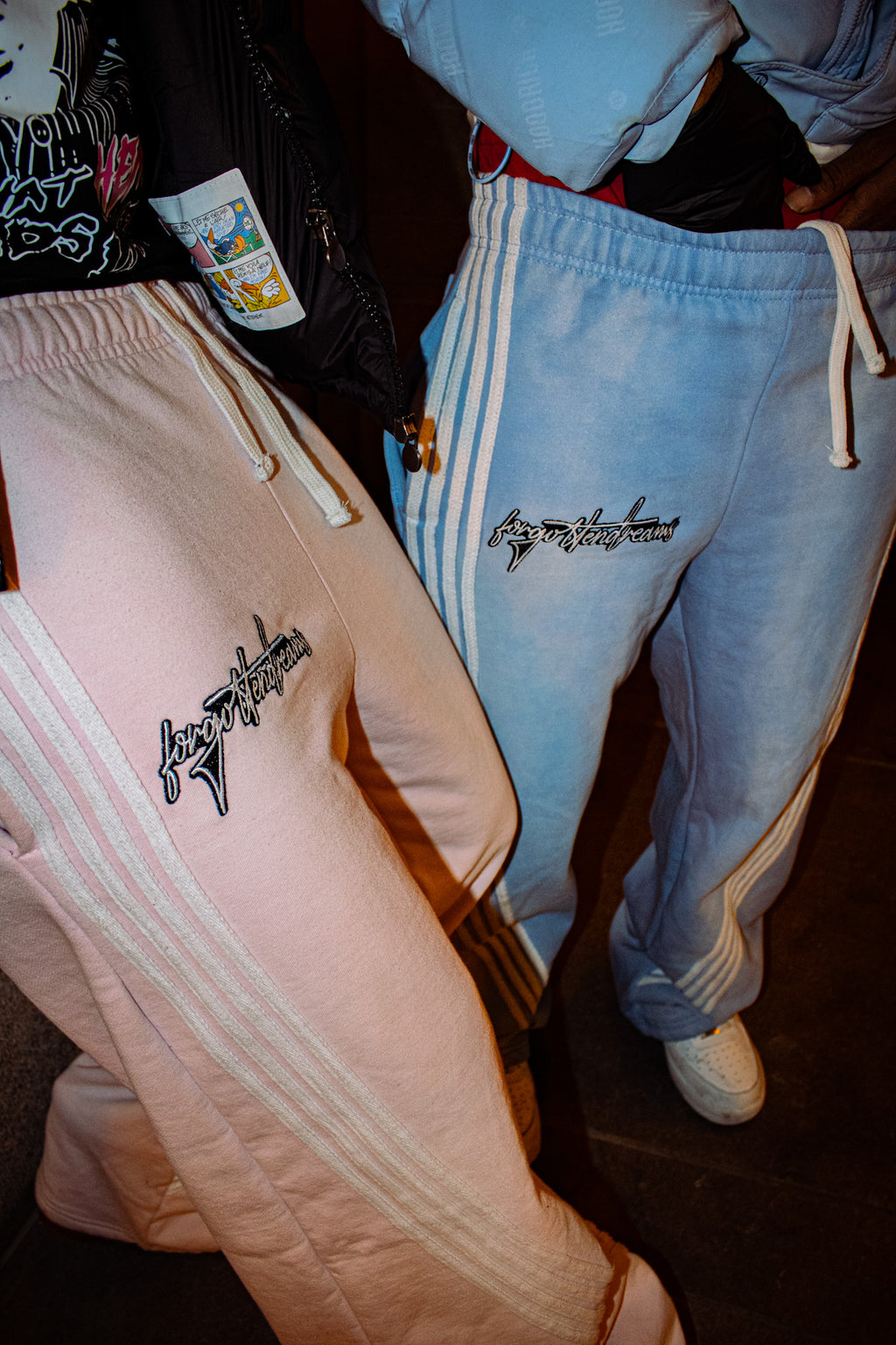Pink Striped Sweatpants - ForgottenDreams