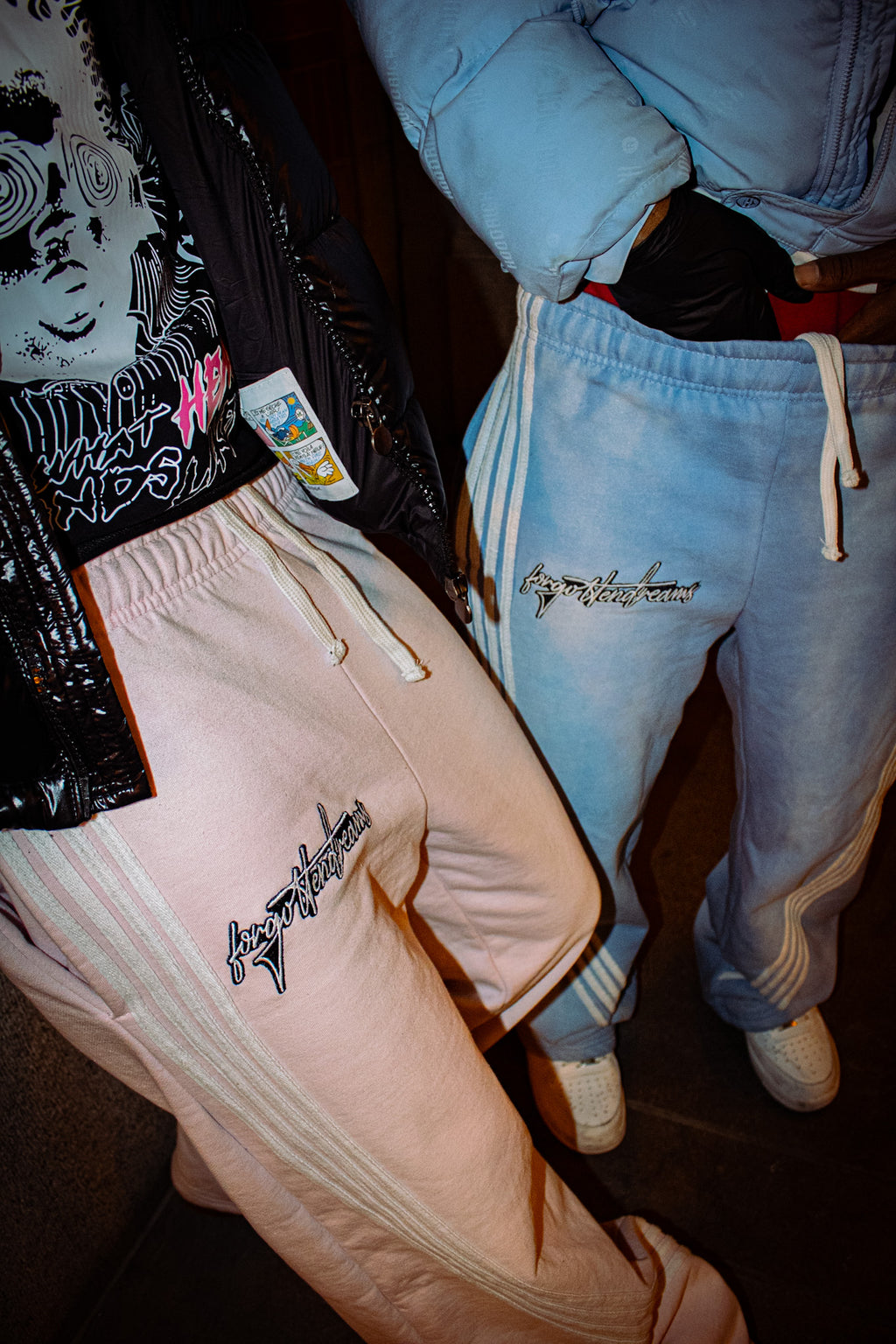 Pink Striped Sweatpants - ForgottenDreams
