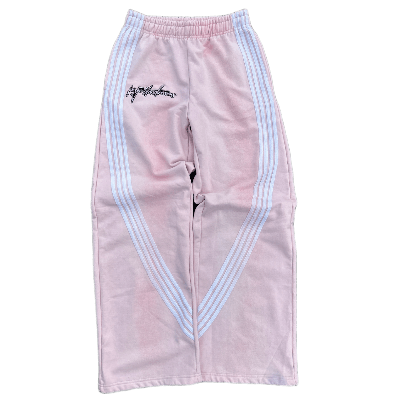Pink Striped Sweatpants - ForgottenDreams