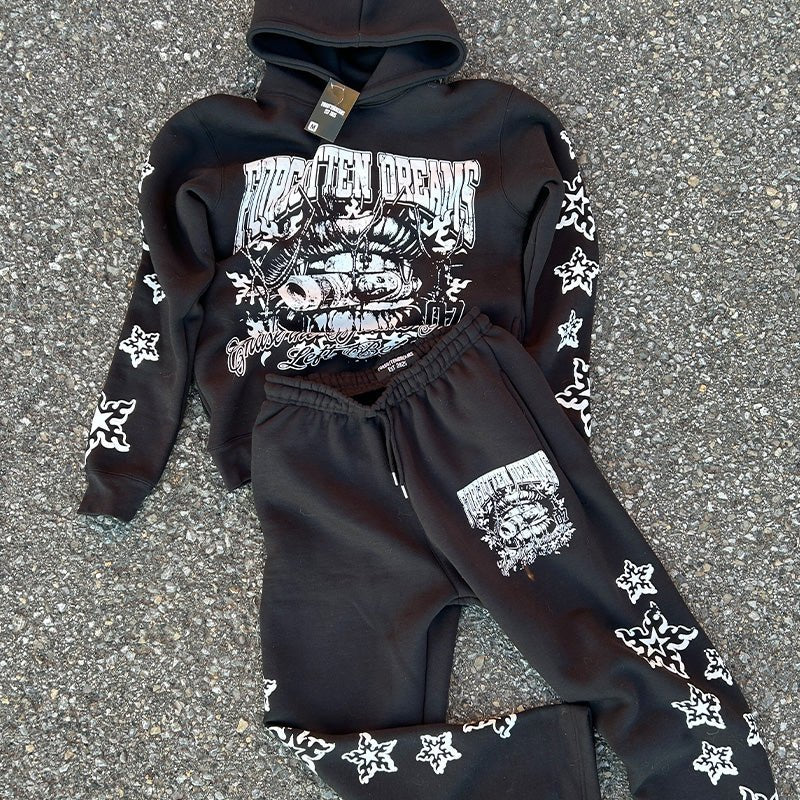 Nocturnal Tracksuit - Black - ForgottenDreams