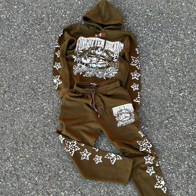 Lost Horizon Tracksuit - Brown - ForgottenDreams